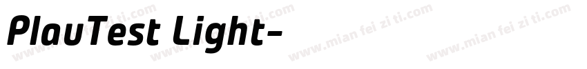 PlauTest Light字体转换